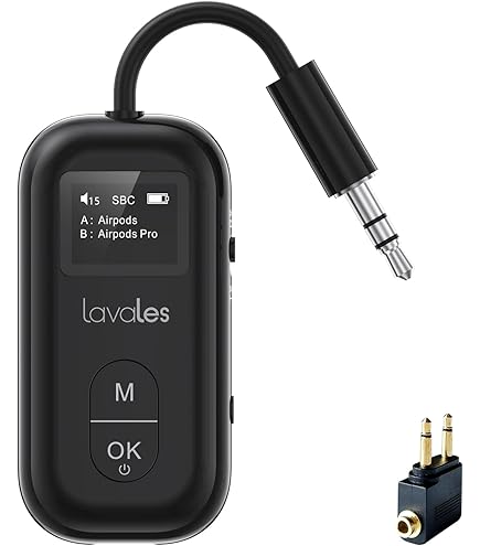 Amazon.com: SafeFly Dual Bluetooth Transmitter, 3.5mm AUX Wireless